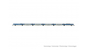 ARNOLD 4462 RENFE, 6-unit set Talgo 200, white and blue livery with yellow stripe, ep. V