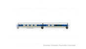 ARNOLD 4464 RENFE, 2-unit pack Talgo 200, 1st class + bar coach, white and blue livery with yellow stripe, ep. V