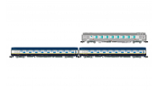 ARNOLD 4474 SNCF, 3-unit pack Train Expo, set 1, 2 x T2 sleeping coach + bar coach, ep. VI