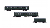 ARNOLD 4480 ALSA, 3-unit pack 6000 coaches, BB1, BB + DV, olive green, VI