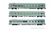 ARNOLD 4501 SNCF, 3-unit pack TEE Mistral Nice-Paris, Arux + A8u + AD4tux, silver, IV