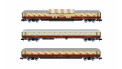ARNOLD 4507 AKE Rheingold 3-unit pack, set 1/2: Aussichtswagen ARDm, Clubwagen WGmh, Avmz, VI ARNOLD 4507 AKE Rheingold 3-unit pack, set 1/2: Aussichtswagen ARDm, Clubwagen WGmh, Avmz, VI