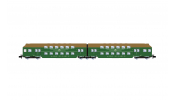 ARNOLD 4519 DR, 2-unit double decker coach, leafgreen/brown livery, ep. IV