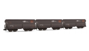 ARNOLD 6347 3 db-os készlet, 4 tengelyes, önürítős kocsi, Falns, ÖBB, mahagóni-barna, Rail Cargo Austria ARNOLD 6347 3 db-os készlet, 4 tengelyes, önürítős kocsi, Falns, ÖBB, mahagóni-barna, Rail Cargo Austria