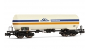 ARNOLD 6369 DB, 4-axle gas tank wagon Linde Technische Gase, white/orange, epoch V ARNOLD 6369 DB, 4-axle gas tank wagon Linde Technische Gase, white/orange, epoch V