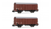 ARNOLD 6521 DR, 2-unit pack, wooden Gs wagons, period IV