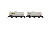 ARNOLD 6607  SNCF, 2-unit pack of 3-axle tank wagons,   ALGECO  , ep. III 