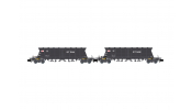 ARNOLD 6616  SNCF, 2-unit pack 4-axle coal hopper wagons Faoos   S.G.W. / SITRAM  , ep. IV 