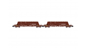 ARNOLD 6617  RENFE, 2-unit pack 4-axle hopper wagons Faoos   TRANSFESA  , brown livery, ep. IV-V 