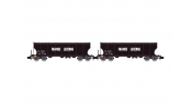 ARNOLD 6619  SNCF, 2-unit pack 4-axle cereal hopper wagons   FRANCE LUZERNE   (rounded lateral sides), ep. IV 