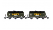 ARNOLD 6673 RENFE, 2-unit set 3-axle tank wagons Borges, ep. III
