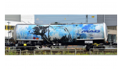 ARNOLD 6687 D-BSAS, 3-unit pack tank wagons MAD, with new animals, VI