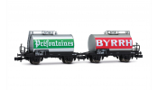 ARNOLD 6702 SNCF, 2-unit pack 2-axle tank wagons, BYRRH, IV