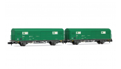 ARNOLD 6703 RENFE, 2 unit set JPD wagon, TEM green livery, V
