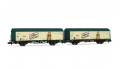 ARNOLD 6704 RENFE, 2-unit set JPD Wagons, San Miguel, ép. V