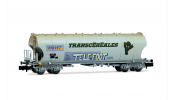 ARNOLD 6705 F-MISA, 4-axle cereal hopper wagon (rounded walls) Millet with graffiti Telefoot, VI ARNOLD 6705 F-MISA, 4-axle cereal hopper wagon (rounded walls) Millet with graffiti Telefoot, VI