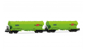 ARNOLD 6707 GATX, 2-unit pack 4-axle silowagond (rounded walls), neon-green livery, RAIL CARGO GROUP, VI ARNOLD 6707 GATX, 2-unit pack 4-axle silowagond (rounded walls), neon-green livery, RAIL CARGO GROUP, VI