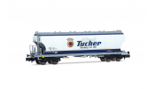 ARNOLD 6708 4-axle cereal hopper wagon, light blue livery Tucher, V-VI