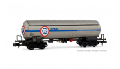 ARNOLD 6723  RENFE, 4-axle crude oil tank wagon PRR,   Repesa-Repsol   white-orange livery, ep. III-IV 