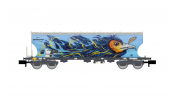 ARNOLD 6739  F-ERSA, 4-axle round sided cereal hopper wagon,   Interfracht  , with bird graffity, ep. VI 
