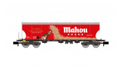 ARNOLD 6741  RENFE, 4-axle round sided hopper wagon,   mahou   livery, ep. V 