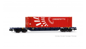 ARNOLD 6742  Mercitalia Intermodal, 4-axle container wagon Sgnss, blue, w. 45  container   Codognotto  , ep. VI 