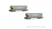 ARNOLD 9736  SNCF, 2-unit pack cereal 4-axle hopper wagons   TMF CITA  , ep. V 