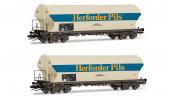 ARNOLD 9749 DB, 2-unit pack 2-axle silo wagons Herforder Pils, ep. IV