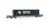 ARNOLD 9751 TOUAX, 4-axle container wagon Sffgmss with 45 container DFDS, ep. VI
