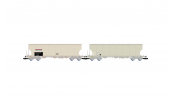 ARNOLD 9757 DB, 2-unit pack 4-axle silo wagons NACCO, grey livery, IV