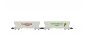 ARNOLD 9758 SNCF, 2-unit pack cereal hopper wagons Transcéréales ALGECO, rounded walls, IV-V ARNOLD 9758 SNCF, 2-unit pack cereal hopper wagons Transcéréales ALGECO, rounded walls, IV-V