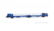 ARNOLD 9771 F-GEFCO, 3-axle van transporter, Ladks, blue livery with inscription boards, ep. VI