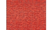 AUHAGEN 50104 Dekorlap, karton, vörös téglafal (5 db)