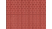 AUHAGEN 52224 Műanyag dekorlap, vörösbarna járólap (2 db)
