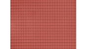 AUHAGEN 52425 Műanyag dekorlap, vörösbarna tetőlap (1 db)