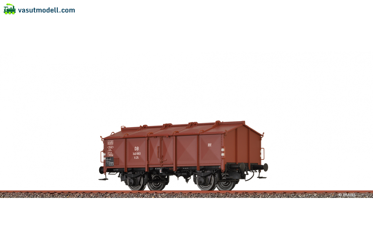 BRAWA 50542 H0 Klappdeckelwagen K 25 DB, III BRAWA 50542 H0 Klappdeckelwagen K 25 DB, III