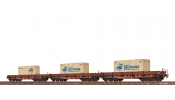 BRAWA 50876 H0 Set (3) Güterw Samm DR IV DC