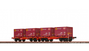 BRAWA 50932 H0 Drehgestellflachwagen Sggmmrrs ArcelorMittal DB AG