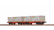 BRAWA 51137 H0 Drehgestellflachwagen Sggmmrrs ArcelorMittal DB AG