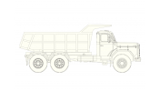 BREKINA 10225 Brekina, Magirus Jupiter Kipper, weiss, 1960, 1:87
