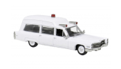 BREKINA 10227 Brekina, Cadillac Miller-Meteor Ambulance, weiss, 1966, 1:87
