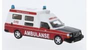 BREKINA BOS87717 Volvo 265 Ambulance Norway weiss, rot, 1985,