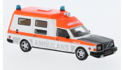 BREKINA BOS87718 Volvo 265 Ambulance Sweden weiss, orange, 1985,