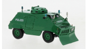BREKINA BOS87832 Thyssen UR-416 mit Räumschaufel grün, 1975, Polizei (D), BREKINA BOS87832 Thyssen UR-416 mit Räumschaufel grün, 1975, Polizei (D),