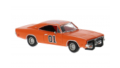 BREKINA 18004 Brekina, Dodge Charger, orange, 1969, 1:87