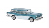 BREKINA 18180 Brekina, Buick Century Caballero, dunkeltürkis/weiss, 1957, 1:87
