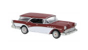 BREKINA 18181 Brekina, Buick Century Caballero, dunkelrot/weiss, 1957, 1:87 BREKINA 18181 Brekina, Buick Century Caballero, dunkelrot/weiss, 1957, 1:87