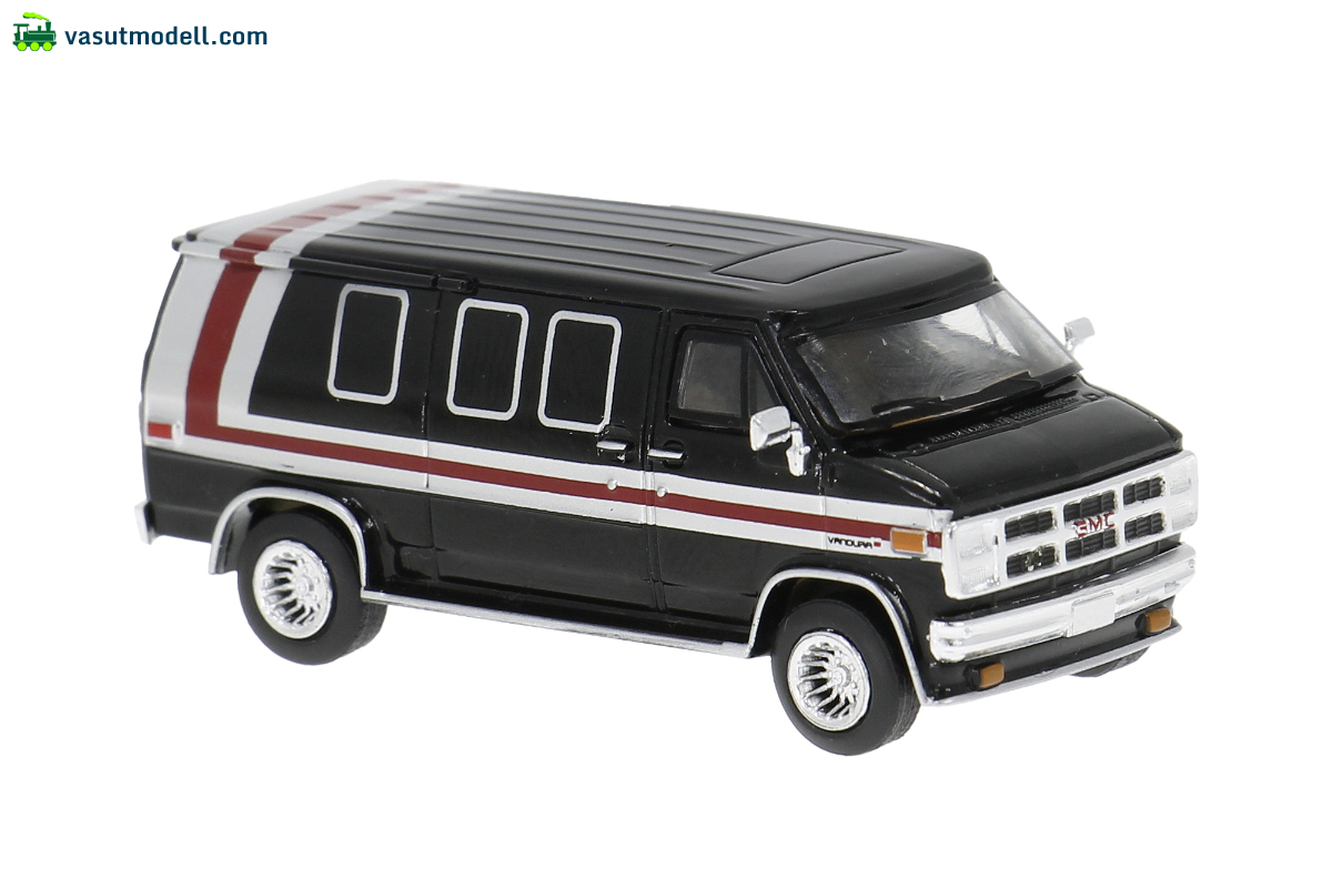 BREKINA 18262 Brekina, GMC Vandura, schwarz/silber, 1983, 1:87 BREKINA 18262 Brekina, GMC Vandura, schwarz/silber, 1983, 1:87