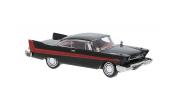 BREKINA 19682 Brekina, Plymouth Fury, schwarz/rot, 1958, 1:87