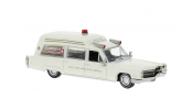 BREKINA 19778 Brekina, Cadillac Miller Meteor Ambulance, 1966, Palo Alto Ambulance, 1:87